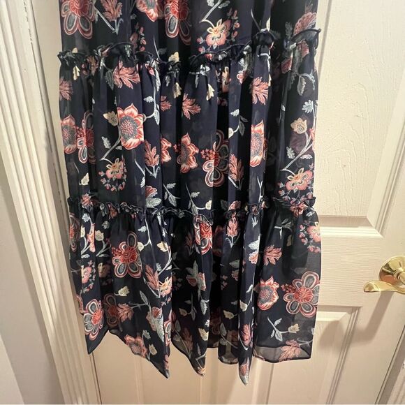NWT sachin and Babi‎ Dalia Eastern Gouache Botanical Floral Tiered Dress Sz 8 - Picture 5 of 16